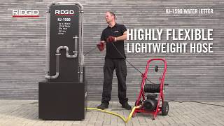 RIDGID KJ 1590 II Draagbare hogedruk rioolreiniger art 35511 [upl. by Niwde]