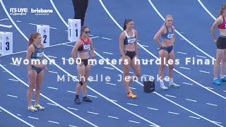 Michelle Jennekeㅣ2023 Australian Championships Women 100m hurdles [upl. by Elletnohs]