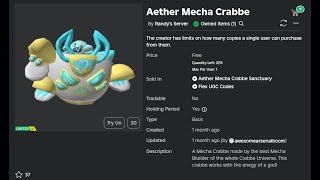 Sniping Aether Mecha Crabbe 11 [upl. by Wyne]