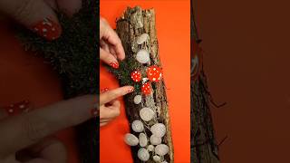 Leuchtende Pilze mit Heißkleber basteln 🍄 herbstdiy herbstdeko gluegunhacks [upl. by Ssyla]