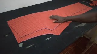 HOW TO CUT A TROUSER STEP BY STEP BACK AND FRONT [upl. by Attenahs]