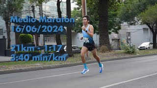 Medio Maratón Día del padre CDMX 2024  Entrenamiento para 63km [upl. by Refinneg]