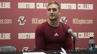 Football Phil Jurkovec PostGame vs Maine Sept 17 2022 [upl. by Garrity]