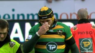 Northampton Saints vs Exeter Chiefs  Aviva Premiership 201516 [upl. by Hafital]