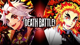 Arataki Itto VS Rengoku Genshin Impact VS Demon Slayer  DEATH BATTLE Fanmade Trailer [upl. by Llij897]