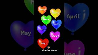 12 months name in English  months of the Years song in English months name staylittlechannel [upl. by Ennagem428]