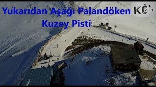 TÜRKİYE KAYAK PİSTLERİNİ TANIYALIM  EJDER 3200  YUKARIDAN AŞAĞI PALANDÖKEN KUZEY PİSTİ 122 [upl. by Erapsag13]