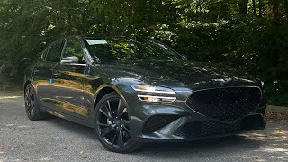 2023 Genesis G70 20T Sport Prestige  What’s New for 23”  POV Drive [upl. by Ringler]