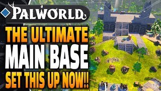 Palworld  The BEST Main Base you can Build for Infinite Ingots and Resources Set this up NOW [upl. by Sakul]