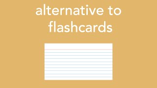 alternative to flashcards [upl. by Iznyl]