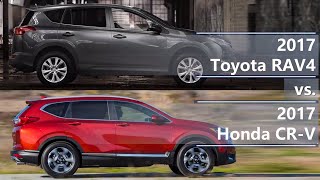 2017 Toyota RAV4 vs 2017 Honda CRV technical comparison [upl. by Leicester]