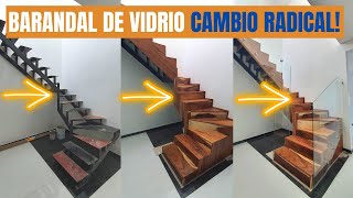 ⭐ BARANDALES MINIMALISTAS y MODERNOS 2022 ⭐ Barandal de Cristal Templado Para Escaleras 🔥 [upl. by Ferdinande]