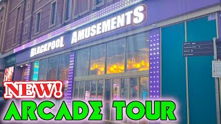 Blackpool Amusements Walkthrough TOUR  NEW ARCADE in BLACKPOOL [upl. by Annoirb]