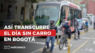 En video así transcurre el día sin carro y moto en Bogotá [upl. by Posner936]