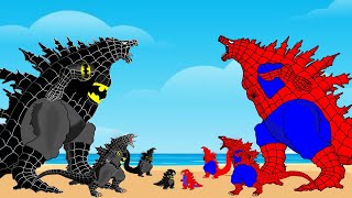 Evolution Of SPIDER GODZILLA vs Evolution of BATMAN GODZILLA  Who Is The King Of Monsters [upl. by Zeret]