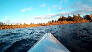 Indoor rowing scenery  Isabella Lake sunset sculling [upl. by Marigolde]