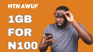 MTN cheap Data code  Buy MTN 1GB data for 100 Naira [upl. by Akcinat655]