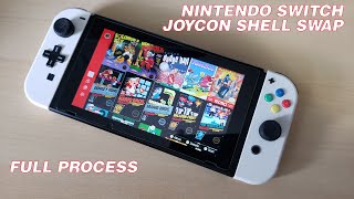 Nintendo Switch Joycons with DPad Joy Con shell replacement start to finish [upl. by Notlil236]