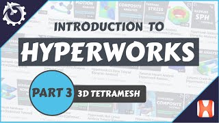 Introduction to Hyperworks PART3 3D Tetramesh [upl. by Gayleen]