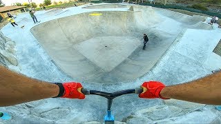 SCOOTERING GIANT NEW LOCAL SKATEPARK [upl. by Htebaile336]