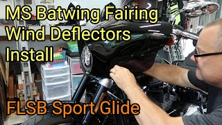 How To Easily Install Batwing Fairing Wind Deflectors [upl. by Odlabu]