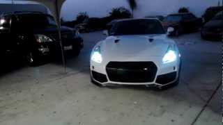 Nissan GTR R35 Wrapped in Avery Pearl White By Impressive Wrap [upl. by Ittam522]