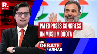 Congress Exposed On Muslim Quota  Maharashtra Leader Compares Yogi To Ravan  Debate With Arnab [upl. by Ahseyk]