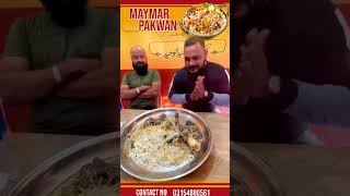 Matka Biryani Audience Review  Maymar Pakwaan  Karachi Foods [upl. by Lednor]