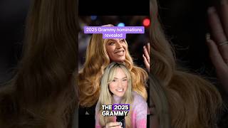 2025 Grammy nominations revealed grammys beyonce sabrinacarpenter chappellroan celeb music [upl. by Yhtir]