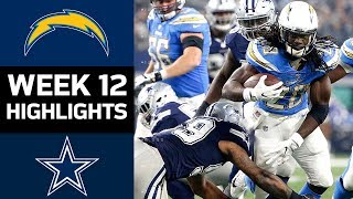 Chargers vs Cowboys  NFL Week 12 Game Highlights [upl. by Inama]