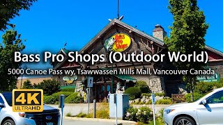 4K Bass Pro Shops Tsawwassen Mills Mall Canada  Walking Tour  Island Times [upl. by Armallas725]