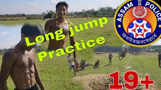 Assam police Long jump Practice19🔥Daoga vlog [upl. by Odlopoel]