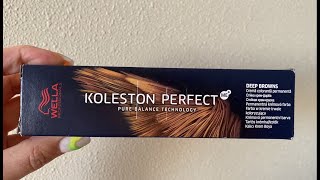 Окрашивание краской Wella Koleston Perfect 571 [upl. by Ralli]