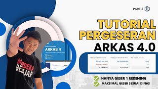 Part 4  TUTORIAL PERGESERAN ANGGARAN PADA ARKAS 40 [upl. by Ame]