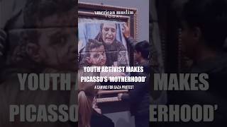 Youth Activist Makes Picasso’s ‘Motherhood’ A Canvas for Gaza Protest [upl. by Rehpotsirc439]