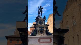 Fontana del Nettuno Bologna 🇮🇹shorts bologna fontana nettuno monument emiliaromagna italy [upl. by Fredia]