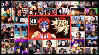 🔥🔥 50 Reactors Demon Slayer Season 3 Episode 1 Mega Reaction Mashup  Kimetsu No Yaiba Season 3 [upl. by Asirak639]