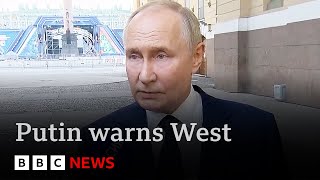 Putin warns West it risks “fighting Russia” if it lets Ukraine use longrange missiles  BBC News [upl. by Deerc148]