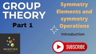 Group Theory part 1Symmetry ElementsSymmetry OperationsIntroductionmoleculegrouptheory [upl. by Ruvolo]