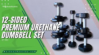 12Sided Premium Urethane Dumbbell Set by Troy WorkoutHealthy [upl. by Earaj]