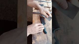 Restoring Redwood Furniture  Scraping for a Smooth Finish process wood [upl. by Venezia]