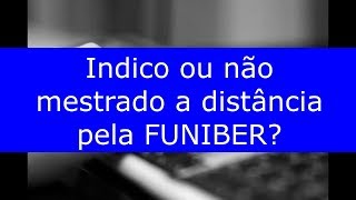 Indico ou não mestrado pela Funiber 21 [upl. by Charity]