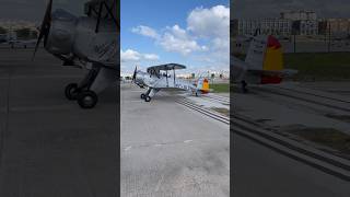 Bucker Jungmeister y Buckers Jungmann Fundación Infante de Orleans taxi out airshow [upl. by Kenelm]