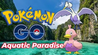 POKEMON GO AQUATIC PARADISE EVENT  SHINY DUCKLETT [upl. by Sikes]