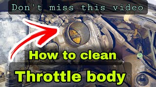 How To Clean Throttle body without remove perfect way [upl. by Edrahc]