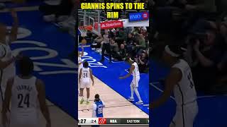 Giannis with the Rinse cycle move and one  March 21rst 2024 nba shorts [upl. by Lydon50]