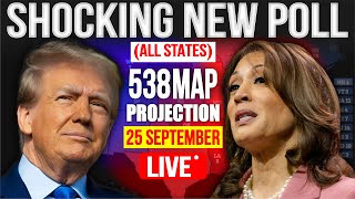 LIVE Latest 538 Polls Breakdown for 2024 Kamala Harris vs Donald Trump 🗳️ [upl. by Kunkle442]