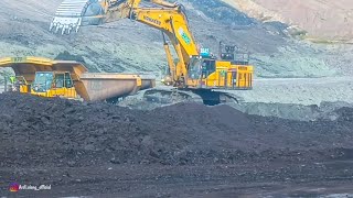 Komatsu PC12508 Excavator Loading Truck HD785  heavy Equipment Activity [upl. by Lrigybab]