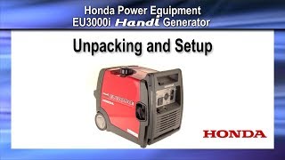 EU3000i Handi Generator Unpacking and Setup [upl. by Amles414]