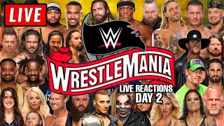 🔴 WWE Wrestlemania 36 Live Stream Day 2 Reactions  Full Show Watch Along [upl. by Iahs]